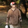 Sudadera con capucha y cárdigan para hombre Kunhai Pengyun, Nueva versión de otoño, Gruesa, Holgada, con cremallera, Chaqueta de pareja, Versión engrosada para hombre