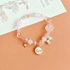 Nova Pulseira de Menina Coelho Fresca e Fofa, Pulseira de Cristal Popular para Menina, Pulseira Melhor Amiga de Menina