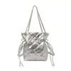 Bolso de cubo estilo dulce al por mayor para mujer, nuevo bolso de hombro y bandolera con patrón de diamantes para el verano 2026
