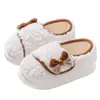 Zapatos posparto antideslizantes para otoño e invierno, de suela gruesa con tacón cubierto, nuevo modelo 2023 para octubre, adecuados para mujeres embarazadas y posparto, pantuflas de algodón para uso doméstico en primavera y otoño para mujer