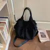 Bolso Tote Sencillo de Color Sólido para Viajes Diarios Mujer Otoño 2026 Nuevo Elegante Textura Individual Bolso Exquisito de Hombro Cruzado