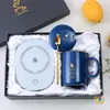 Taza Cerámica Calentadora Automática de Temperatura Controlada 55 Grados para Parejas, Boda, Día de la Mujer Regalo Práctico, Recuerdo, Publicidad