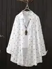 Camisa de verano nueva con estampado de lunares para mujer, ropa con protección solar, camisa suelta de longitud media para aire acondicionado, transfronteriza de Amazon europea y americana