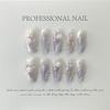 Puro handmade usando armadura ametista borboleta manicure artesanal unhas postiças para estudantes e mulheres grávidas pode usar adesivos de unha