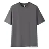 Tamanho Europeu Estilo Americano Camiseta de Manga Curta 200g Camisa Cultural Roupa de Casal Cor Sólida Tamanho Plus Unisex Algodão Fábrica Atacado