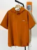 Sudadera con capucha de manga corta para casa figura P 22 946 marrón, albaricoque M-2XL