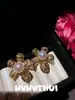 Joyas: Pendientes de Perla Colorida con Ondulación tipo Rama, Comparables a los Pendientes de Flor de Encaje de Perla Iridiscente de la Diosa del Mar