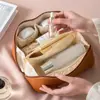 Bolsa de Maquillaje Impermeable de PU para Almohada Portátil de Viaje para Mujeres Bolsa de Almacenamiento de Cosméticos Bolsa de Tocador de Gran Capacidad