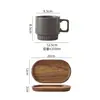 Xícara de café de cerâmica, caneca, xícara para latte art, pequena xícara de café de luxo estilo europeu, 8ml