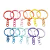 Fabricante de Llaveros Metálicos de 30 mm, Llaveros de Cadena de Cuatro Secciones, Accesorios para Llaveros con Colgante de Cuentas, Llaveros