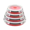 Marmita de Silicone Dobrável, Pote Portátil, Marmita para Micro-ondas, Conjunto de Caixas de Armazenamento Seladas para Geladeira para Trabalhador de Escritório