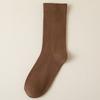 Calcetines blancos apilados para mujer, de verano, finos, de tubo medio, para primavera y otoño, negros, con pequeños zapatos de cuero, calcetines sin hueso de algodón puro con forma de luna.