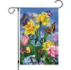 Bandeira de Jardim Sazonal de Girassol Amazon Transfronteiriça Impressa em Ambos os Lados Linho Decoração de Quintal Bandeira de Jardim