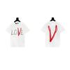 2024 VLONE Camiseta de Manga Corta Serie V Grande Estampado de Estrella V Camiseta de Manga Corta para Parejas Hombres y Mujeres Tendencia High Street Personalizada