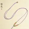Cordão de colar com pingente pequeno, delicado e requintado, ajustável, trançado à mão, adequado para pingentes de jade Hetian, ágata e jadeíta, atacado