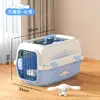 Caixa de Transporte para Animais de Estimação Versão Air China Média e Grande para Cães Caixa para Transporte de Cães Bolsa para Gatos Gaiola de Cachorro com Carrinho Portátil