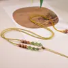 Cuerda para Colgante de Jade Hetian Cordón para Colgante Collar Tejido a Mano Cuerda Ajustable para Colgante de Jade Hetian Fino para Hombres y Mujeres