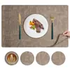 Manteles Individuales de Cuero Estilo Ins Nórdico, Manteles de Mesa Resistentes al Calor, Manteles Aislantes para Mesa de Comedor, Posavasos para Tazones, Manteles de Platos de Comedor de Alta Gama, Posavasos para Tazas de Té