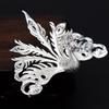 Tocado de Xiuhe para drama de vestuario antiguo, horquilla de Fénix, accesorios, corte de paso, corona de Fénix tridimensional, color del cuerpo, accesorios hechos a mano de plata