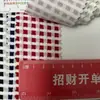 Tecido de Algodão Imitado Xadrez Estrutura de Puxar Bolhas Duas Cores Tecido Suéter Calças Bolsas Femininas Materiais para Sapatos Iluminação Decoração de Carro Tecido