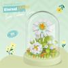 Senbao 611050 Caja de Música de Té de Flores Juguete de Ensamblaje Infantil Compatible con Bloques de Construcción de Juguete de Alta Calidad Regalo de Flores Venta al por Mayor