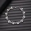 Pulseras de Hip-Hop Transfronterizas Europeas y Americanas para Hombre, Pulseras de Acero Inoxidable de Alta Gama Personalizadas de Moda al por Mayor