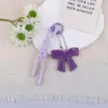 Llavero Colgante Creativo Nuevo Estilo Miu de Cuero con Lazo para Coche, Bolsas y Fundas de Teléfono, Versátil para Parejas
