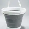 Cubo Plegable, Portátil, para Lavado de Autos al Aire Libre, Viajes, Cubo Pequeño para el Hogar, Cubo de Plástico para Lavar y Remojar los Pies