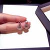 Nuevos Aretes de Círculo con Diamantes Micro-incrustados 2024 Aretes Compactos para Mujer Aretes de Tuerca Aretes de Moda Aretes de Oro Rosa