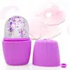 Belleza Maquillaje Masaje Facial Molde de Hielo Rodillo de Hielo Molde de Hielo Facial Molde de Hielo Facial de Silicona