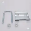 Placa de presión de acero en forma de C/Abrazadera en U/Abrazadera para viga con dientes Abrazadera para tubería en ángulo recto Canal de acero en forma de U Placa de presión fija antideslizante Accesorios de acero en forma de C