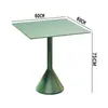 Juego de mesa y sillas para exteriores, mesa cuadrada pequeña de hierro forjado para ocio, juego de tres piezas de mesa y sillas para balcón de jardín, patio, tienda de té con leche, cafetería