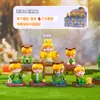 Xiaohongshu Más Vendido Lindo Zorro Guardián Caja Ciega de Cristal Estilo Chino Decoración del Hogar Decoración de Escritorio Pequeños Regalos Culturales y Creativos Venta al por Mayor