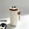 Taza termo para café con pantalla de temperatura, regalo al por mayor, alto valor estético, taza de viaje portátil, diseño nuevo y simple, taza de acero inoxidable 316
