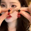 "Paz y Alegría" Saludo de Año Nuevo Pendientes Festivos con Texto, Diseño Versátil Único, Pendientes Elegantes