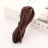 Fio Artesanal DIY 5 m Corda Plana de Couro PU Corda de Couro Corda para Amarrar Corda para Pulseira Colar Corda para Pendurar Corda para Pendurar Acessórios V181