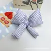 Tela de Algodón Rellena de Algodón Lazo a Cuadros Accesorios para el Cabello Jk Hermosa Chica Pinza Accesorios DIY Zapatos Calcetines Ropa y Decoración de Sombrero