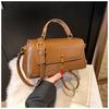 Bolso cuadrado pequeño de mano de sensación de alta gama 2025 nuevo bolso de hombro de moda coreana bolso bandolera simple casual de nicho