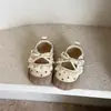 Zapatos de Princesa para Niñas de Primavera y Otoño con Lazo, Estilo Coreano Dulce de Punta Cerrada Suela Suave Antideslizantes Transpirables Zapatos Pequeños de Piel con Lunares