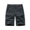 Calças Cropped Impermeáveis para Caminhada e Corrida Masculinas, Calças Cargo Largas de Tecido Tamanho Grande, Shorts Esportivos de Secagem Rápida para o Verão, Feito Sob Medida