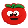 Accesorios para el Cabello de Niña de Fruta Roja de Dibujos Animados Transfronterizos Accesorios para Equipaje DIY Joyería Parche Suave de PVC de Fresa Linda