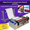 Máquina de corte transversal de alimentação automática, liberação de papel de liberação de papel máquina de corte de computador de papel verde adesivo de etiqueta máquina de corte