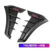 Pegatinas Decorativas para Guardabarros de Modificación de Coche, Rejilla de Aire Imitación de Aleta Lateral de Tiburón, TPU Anti-Colisión Goma Suave Universal