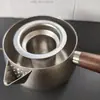 Tetera de titanio puro, olla para preparar té, juego de té Kung Fu, tetera individual, adecuada para uso doméstico, se puede calentar directamente, portátil, regalo de alta gama, perfecto para vacaciones