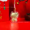 Llavero de Oro Riqueza Instantánea Oro Puro 999 Colgante para Teléfono Móvil Adorno de Princesa Hazte Rico Regalo Fábrica Venta al por Mayor