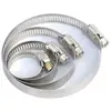Abrazadera de Manguera de Acero Inoxidable 304 Estilo Americano, Abrazadera de Tubería, Hebilla de Fijación, Abrazadera para Tuberías de Agua, Tuberías de Gas, Campanas Extractoras, En Stock