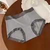 5460 # Calzones Triangulares Lisos de Color Sólido de Alta Elasticidad Sin Costuras para Niñas con Refuerzo Antibacteriano de Modal 10A para Otoño e Invierno