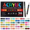 Popular Transfronterizo 120 Colores Marcador de Doble Punta Bicolor Líquido Recto Pluma de Acuarela Pincel Suave Apilable para Arte y Pintura