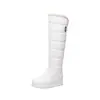 Botas de Piel de Felpa Gruesa de Invierno con Aumento Interior Botas Altas Exportación Talla Grande Moda Botas para Mujer 8813