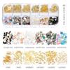 Cross-border japonês Internet Celebridade ins Estilo Misto Ultra-fino Abalone Fragmentos Shell Pearl Rivet Nail Art Shell Piece Joias